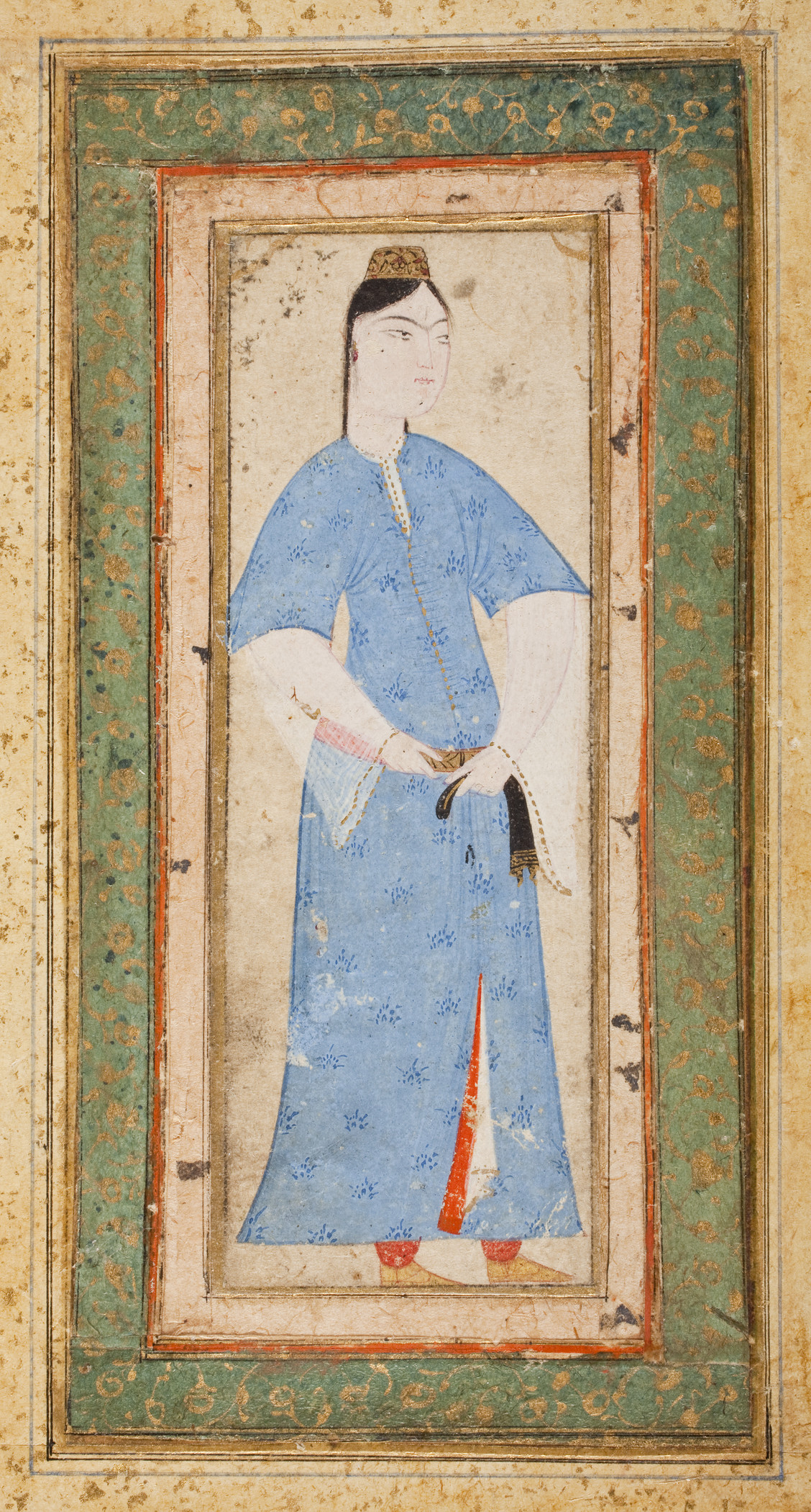 Young woman in blue – Ottoman Turkish Garment Database